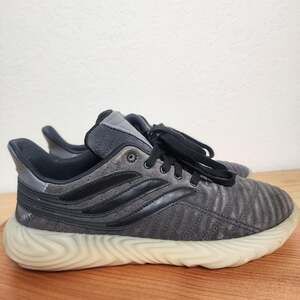 Adidas Sobakov Shoes Mens Size 9 Gray Suede Gum Sole Low Top Sneakers BD7563